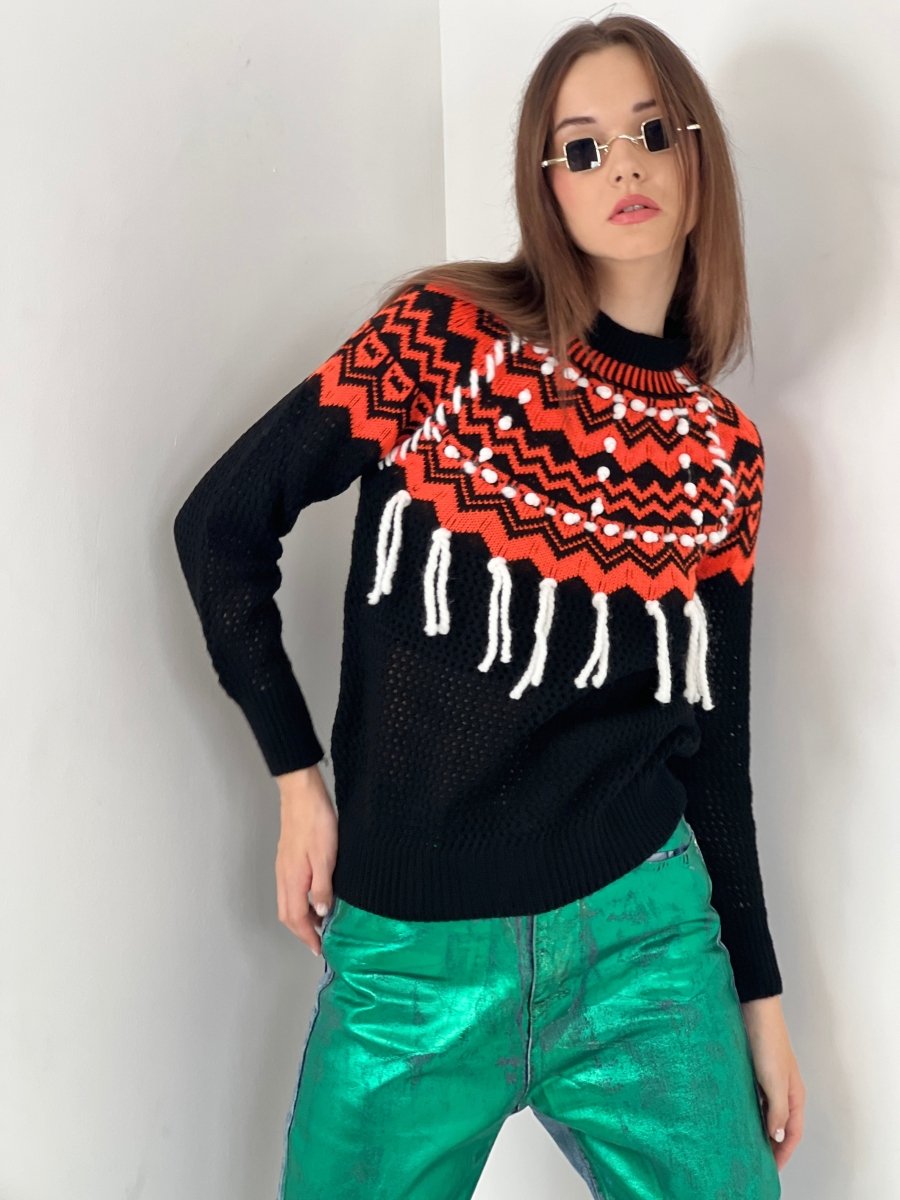 Gaiia Noppen Patterned Knitwear Sweater - GAIIA